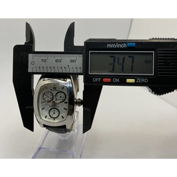 Mark Naimer Quartz Ladies Multi Task Wrist Watch Leather Band New Battery - Picture 7 of 9